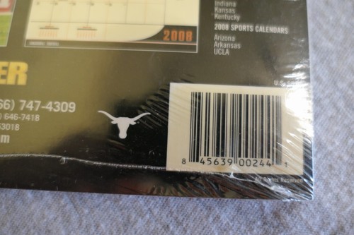NEW Licensed 2008 University of Texas Longhorns Football 16 Month Calendar 6.5" - Picture 5 of 9