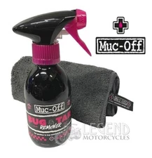 Muc-Off Bug & Tar Remover 250ml With Luxury Microfibre Cloth Motorcycle