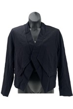 Elizabeth & Clarke Ponte Knit Blazer With Staintech Black