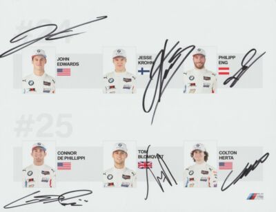 2019 Rahal Letterman Lanigan BMW M8 GTE GTLM signed Petit Le