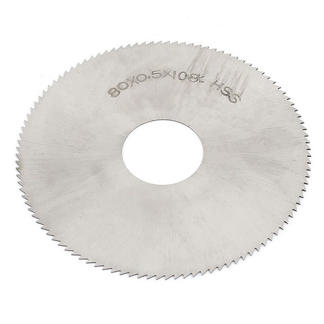 High Speed Steel 108T Slitting Saw Blade 80mm X 0.5mm X 22mm N6k5 for