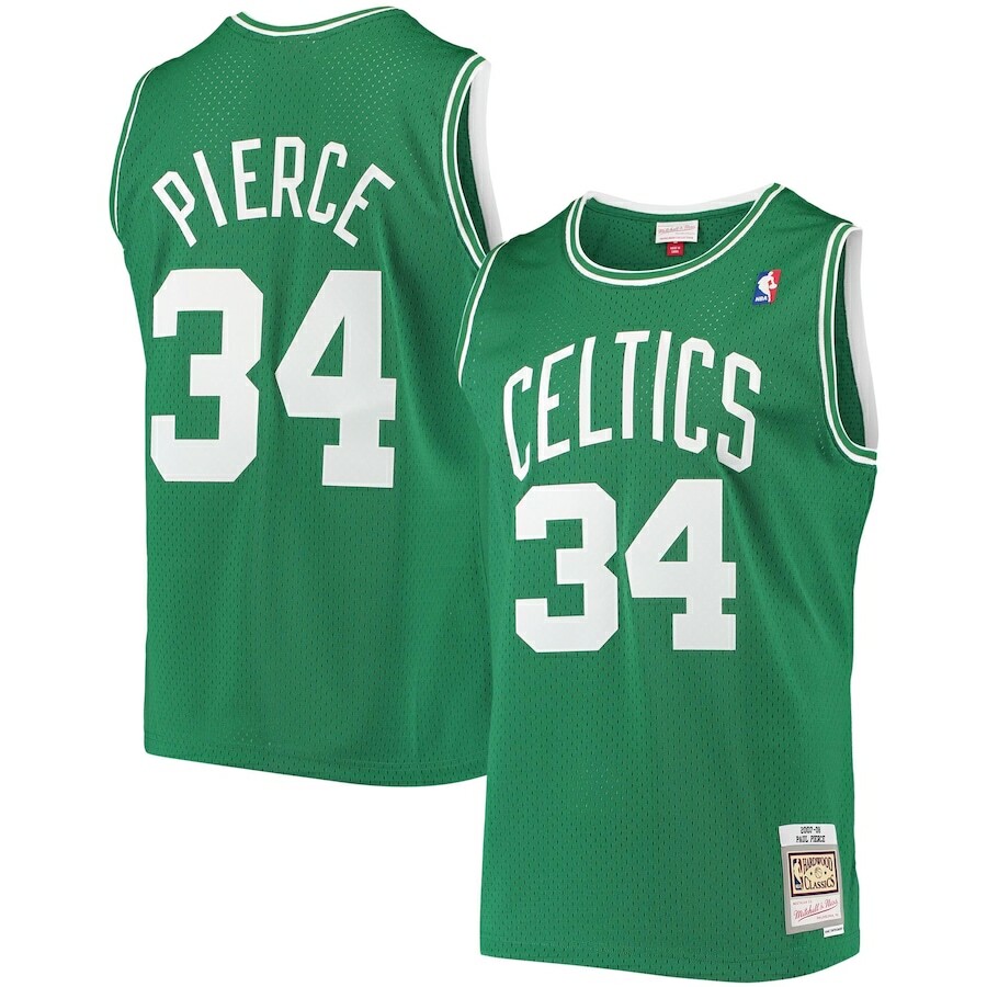 Boston Celtics Paul Pierce #34 Mitchell & Ness Green 2007/08
