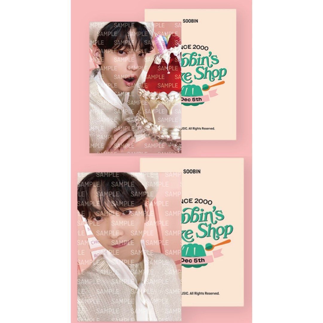 TXT SOOBIN BIRTHDAY BAKE SHOP MERCH - POUCH SET PHOTOCARD TXT SOOBIN BIRTHDAY BAKE SHOP MERCH - POUCH SET PHOTOCARD