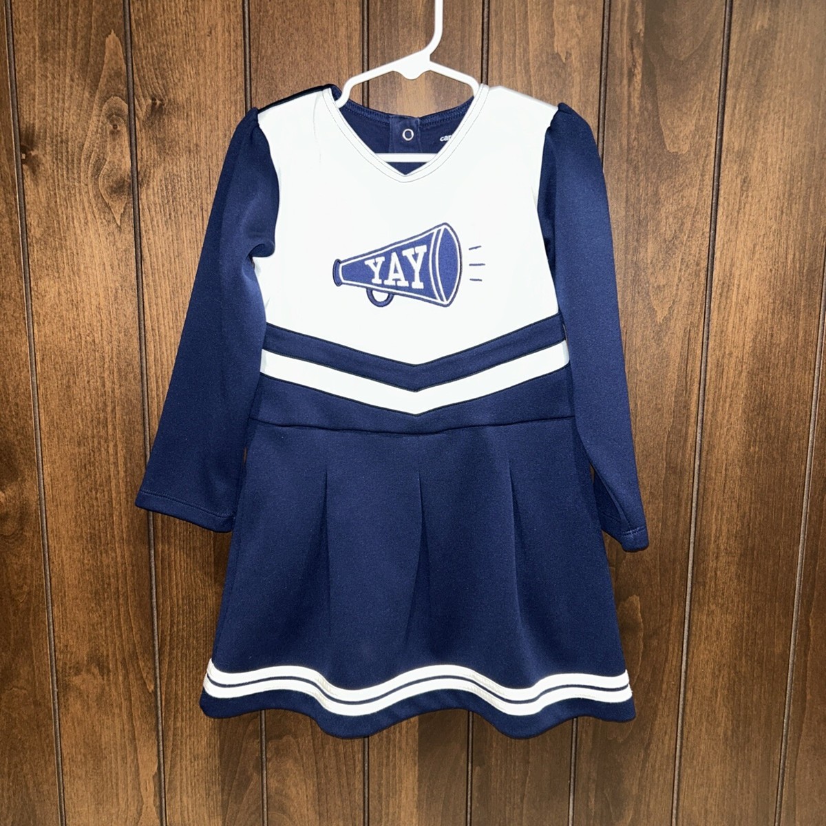 Carters navy blue yay cheerleader dress size 3t toddler Super Bowl MVP  Outfit