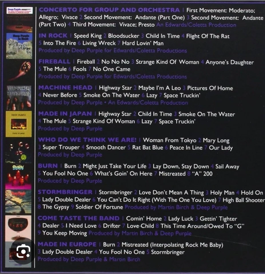 DEEP PURPLE 💜 The Complete Albums 10 CDS💿 1970-1976  NEW SEALED BOX✔ SET 2013  - Image 4 of 4