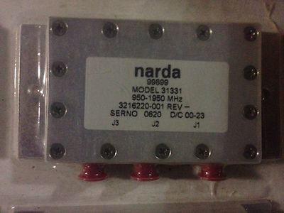 NEW Narda 31331 SMA 3-Way Power Splitter Combiner Divider 950 to 1950MHz 3216220