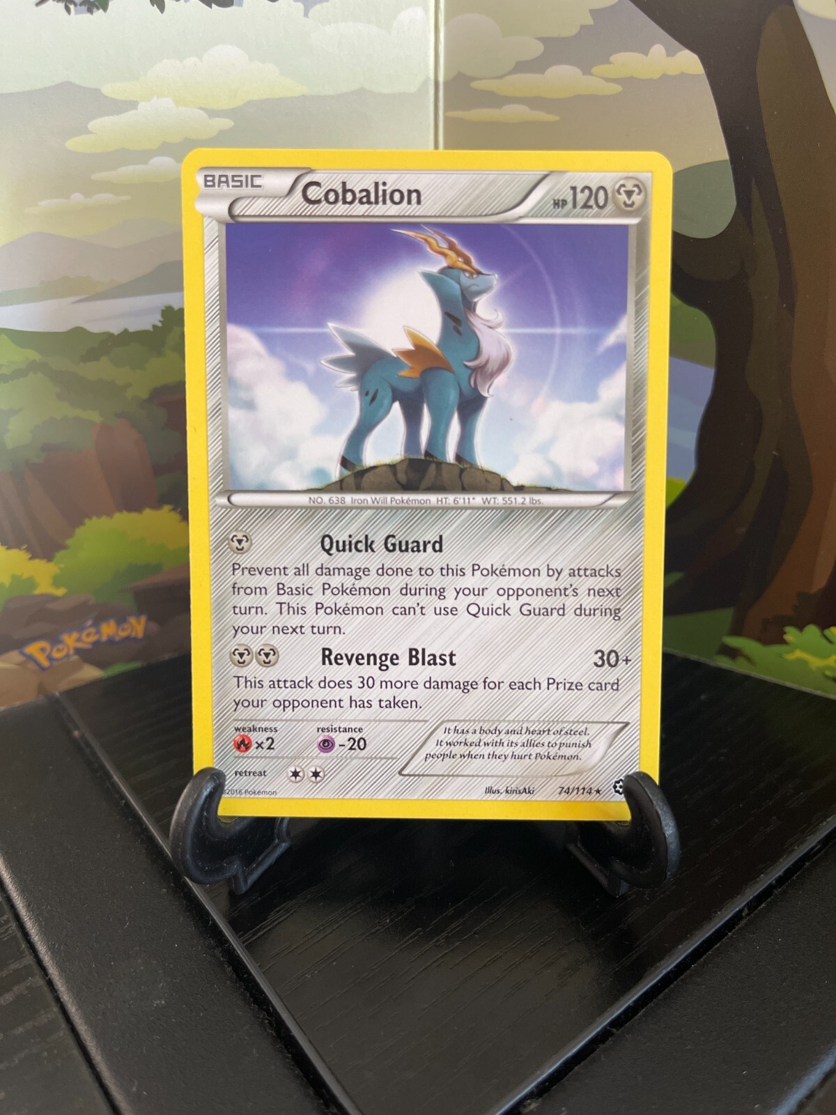 Cobalion 74/114 - Steam Siege - Rare - Pokemon Card TCG - LP