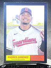 2024 Topps Archives ANDRES GIMENEZ Base Black FOILBOARD - Guardians #20