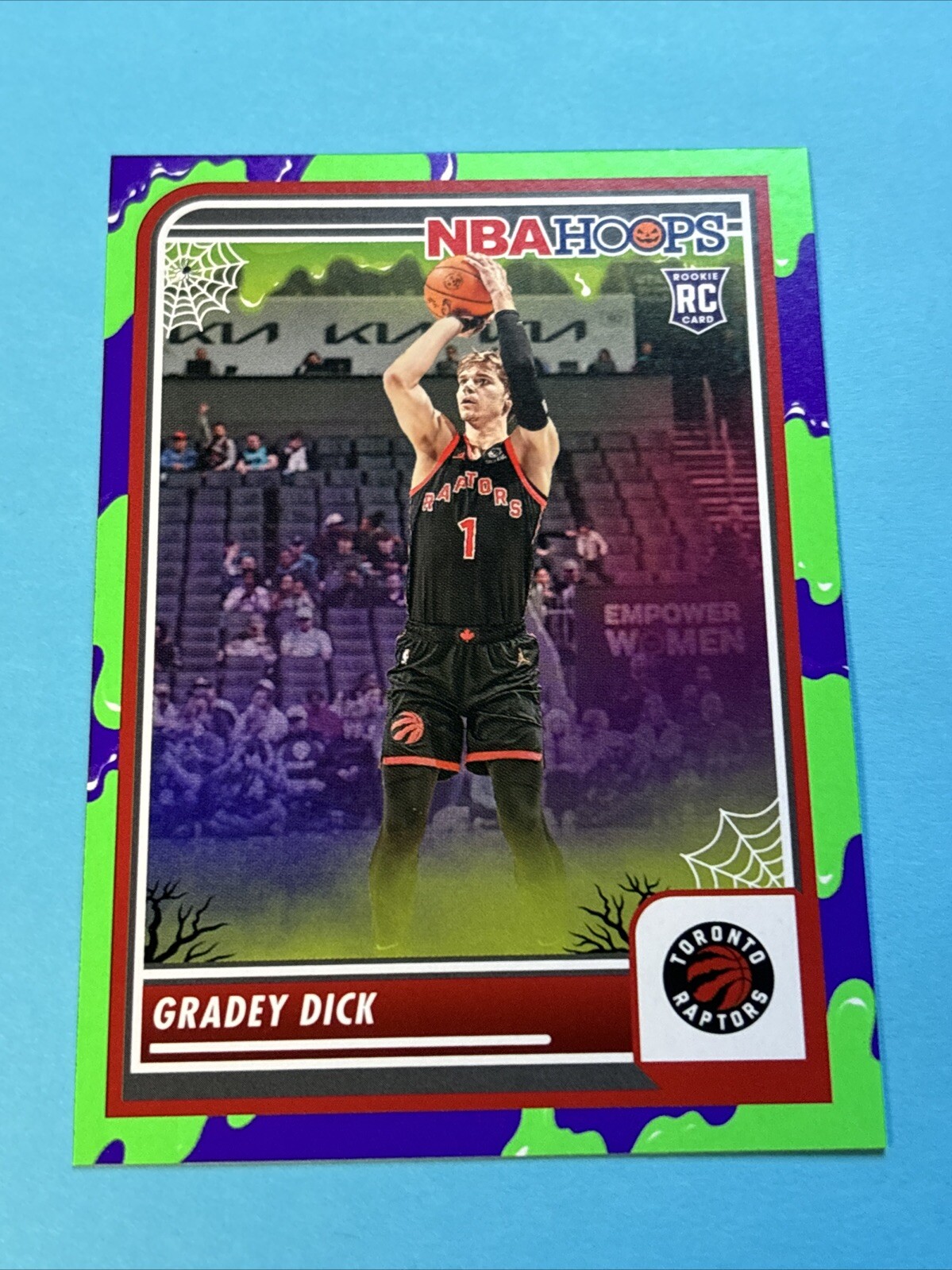 Gradey Dick 2023-24 Panini Haunted Hoops #251 Rookie Slime