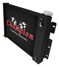 AR 3 Row DP Black Finish Radiator,1.5,1.75 for 1967-1969 Chevy Camaro Small LS