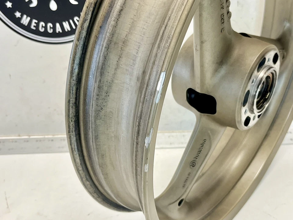 Ducati 748 916 996 ST4 ST2 3 Spoke Superbike OEM Front Wheel Rim Gold Straight - Image 4 of 4