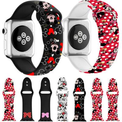 For iWatch Series Cute Silicone Mickey Mouse Straps Band  Replacement UK