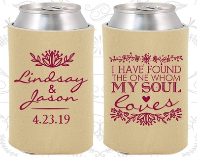 custom koozies wedding