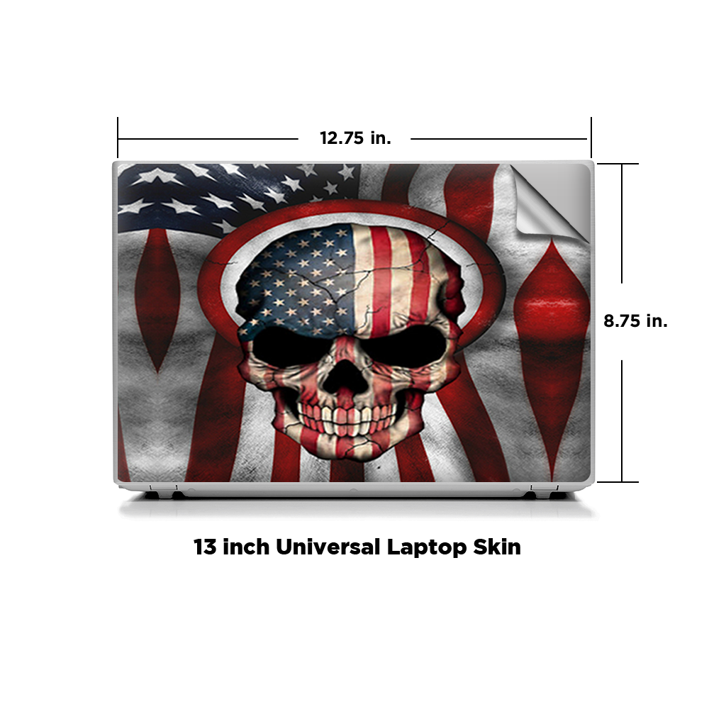 Skin America Skull Military Pour Ordinateur Portable 14 Pouces - Itsaskin