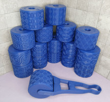 Art Deco Pattern Wide Stampwheel Craft Texture Roller Wheel Geo Polymer Clay