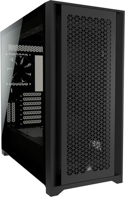 Corsair 5000D AIRFLOW Tempered Glass Mid-Tower Customizable Side-Mounts, Black