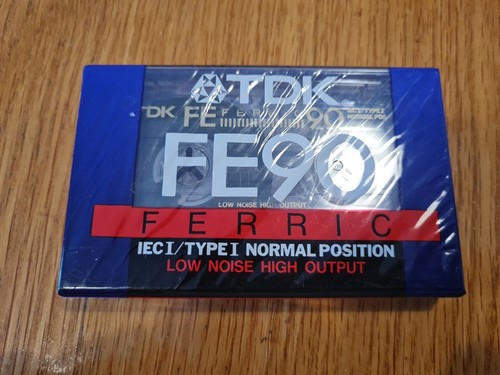 TDK FE90 blank audio cassette Tape, C90 Brand New Sealed - Picture 2 of 2
