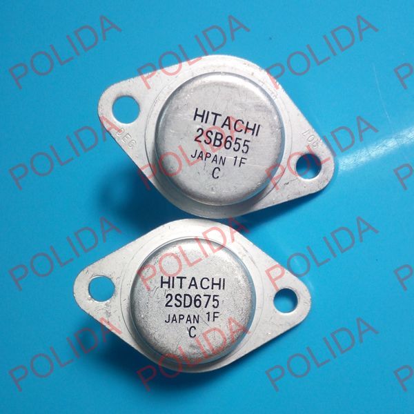 1pairs Transistor HITACHI TO-3 2SB655/2SD675 B655/D675 100 1pairs Transistor HITACHI TO-3 2SB655/2SD675 B655/D675 100