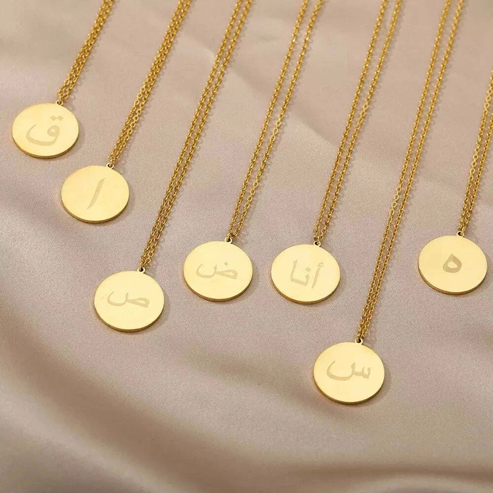 Coin sale letter necklace
