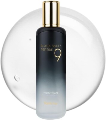FarmStay Black Snail & Peptide9 Perfect  Snail Mucin Toner USA Seller