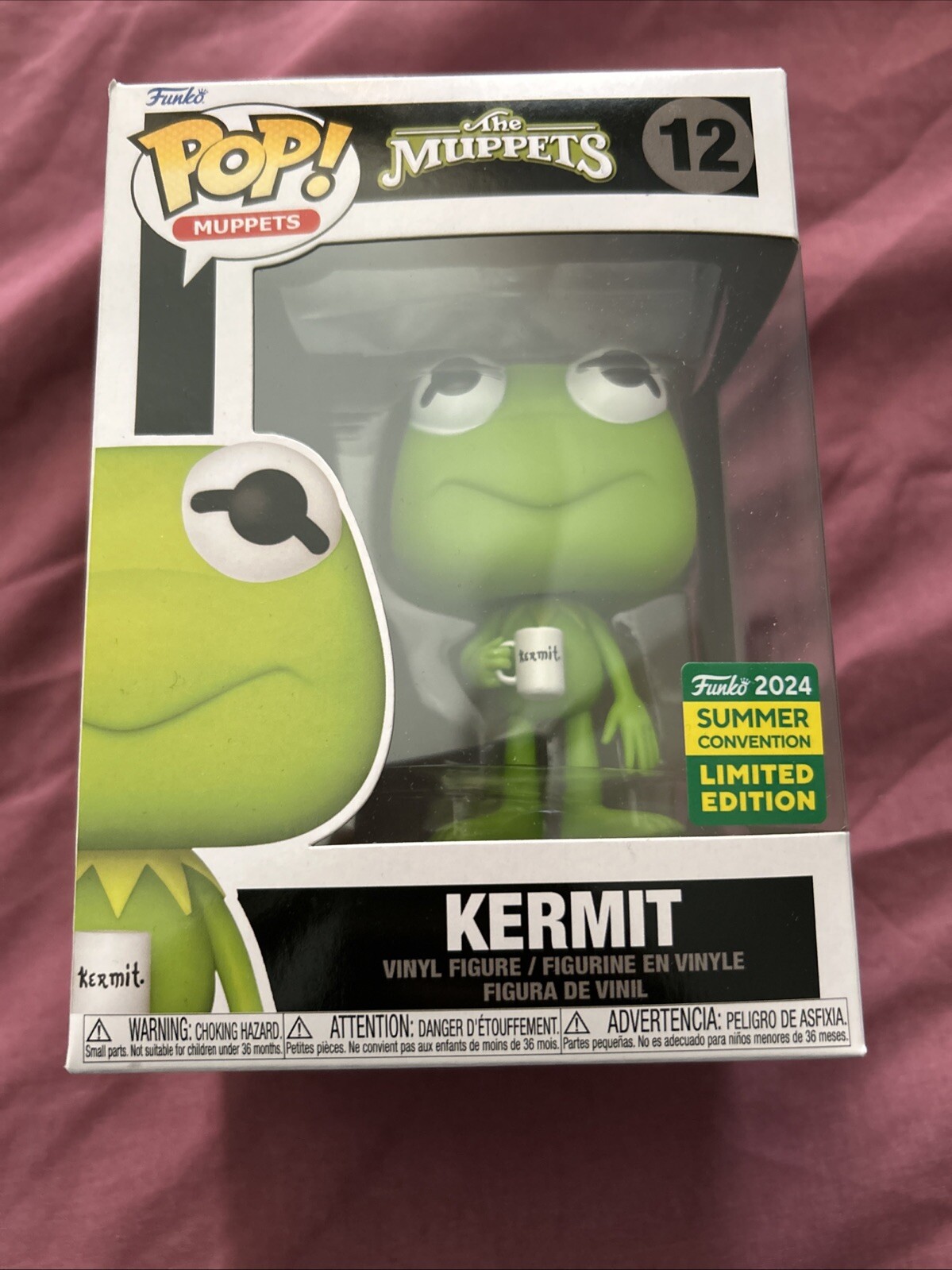 FUNKO • SDCC 2024 • Limited Ed/Exclusive • KERMIT w/Tea #12 • w/Pro • Ships Free