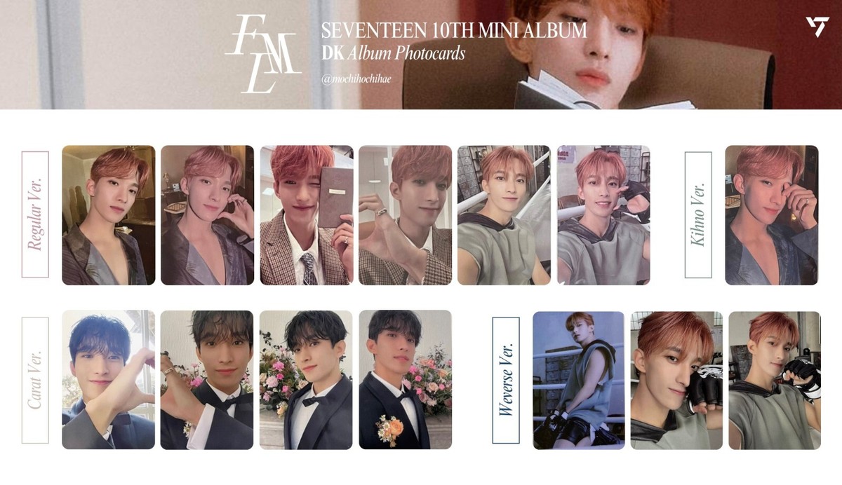 SEVENTEEN ドギョム　kit キノ　トレカ　フォトカード　コンプ　FML DOKYEOM SEVENTEEN - FML - Normal CARAT Weverse kihno kit