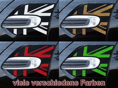 Flaggen Side Scuttles Aufkleber Decal Blinker f. MINI COOPER F55 F56 F57 Works