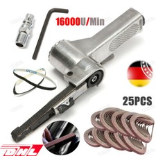 Levigatrice a nastro ad aria compressa 10 mm lima Finger Power con nastro abrasivo 25 pezzi DHL