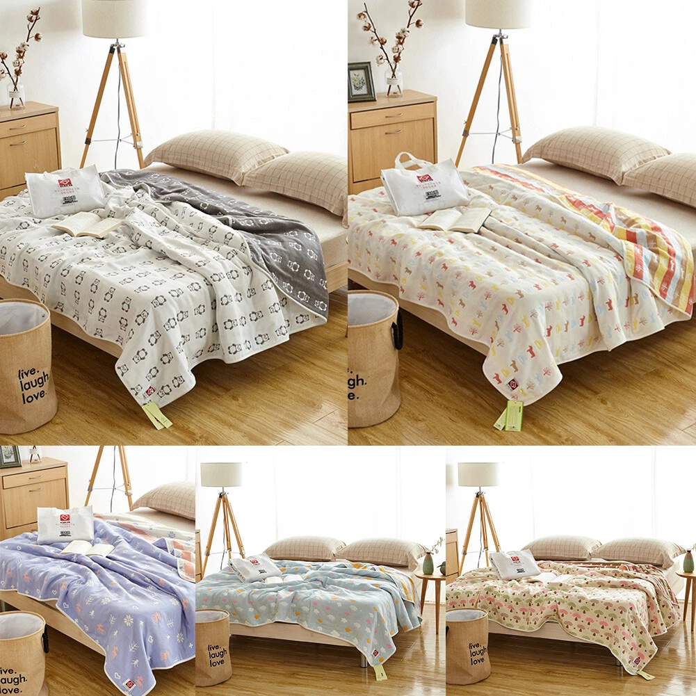 Lightweight cotton blanket twin hot sale