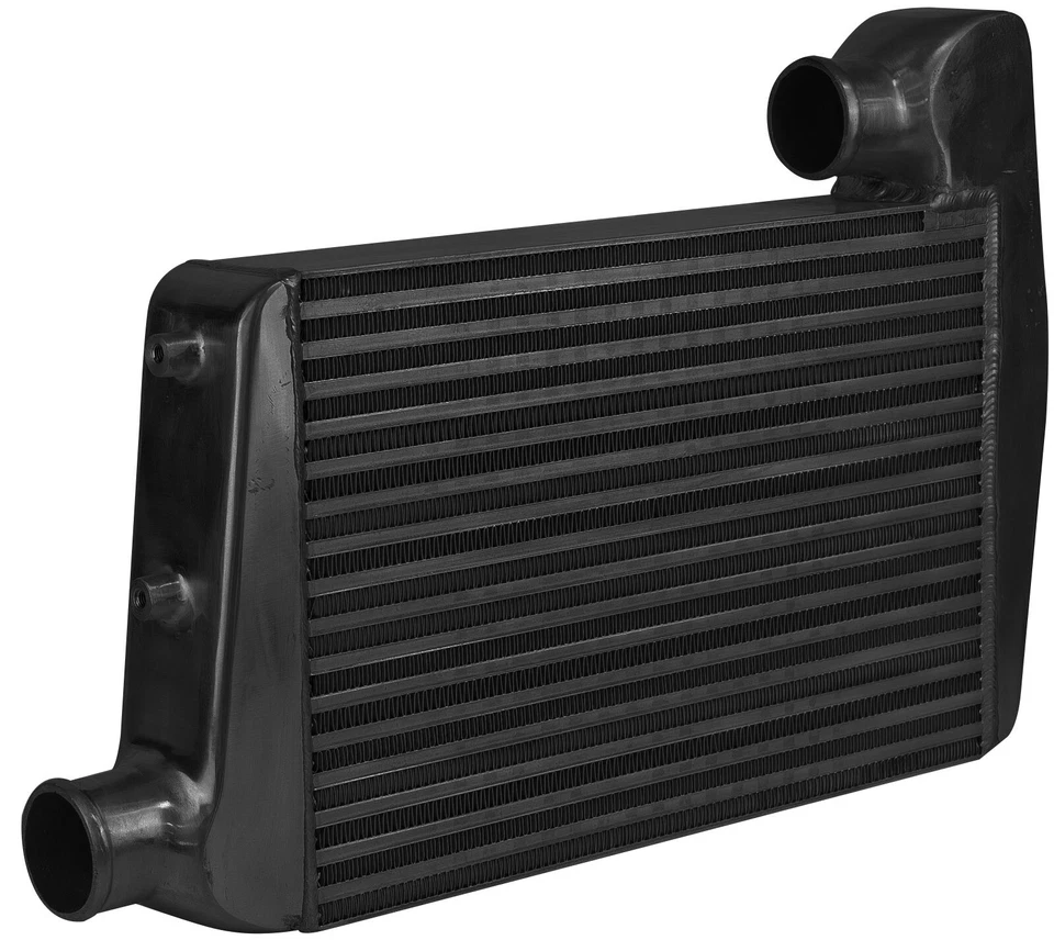 Proflow Intercooler Aluminium Black For Ford BA BF 450 x 300 x 76mm 2.5in. inlet