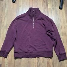 Athleta 1/4 zip sweatshirt small purple