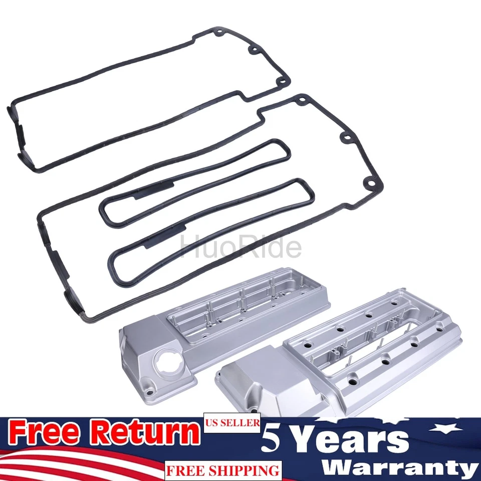 Left & Right Engine Valve Cover for BMW 540i E39 740i 740iL1998-2001 E38 X5 Z8 Foto 2 de 4