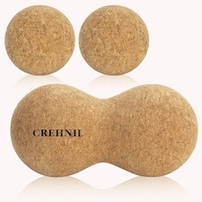Natural Cork Peanut Massage Ball Set - Trigger Point Myofascial Release  Lacros