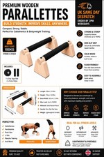 Wooden Parallettes Solid