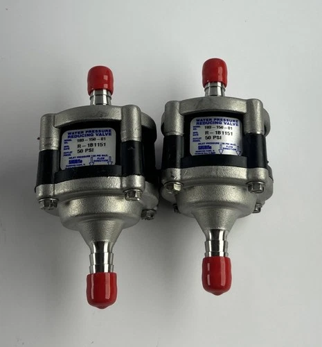 Lot of 2 SHURFLO 183-150-01 Water Pressure Reducing Valve 50 PSI 3/8"