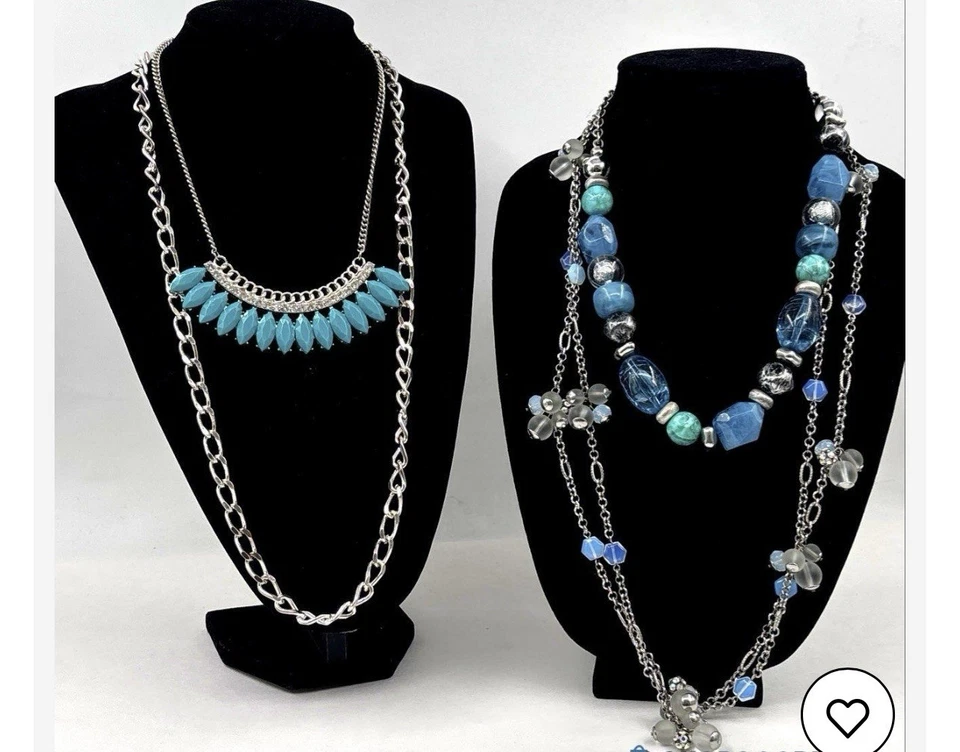 Ralph Lauren, Ann Taylor Loft conjunto de joyas de metal mixto, precioso azul. Foto 2 de 4