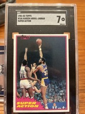 1981-82 Topps Kareem Abdul-Jabbar Super Action Sgc 7