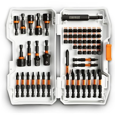 68Pcs Impact Screwdriver Bit Set, Black Oxide Coated Bits with Dry Anti-Rust ...