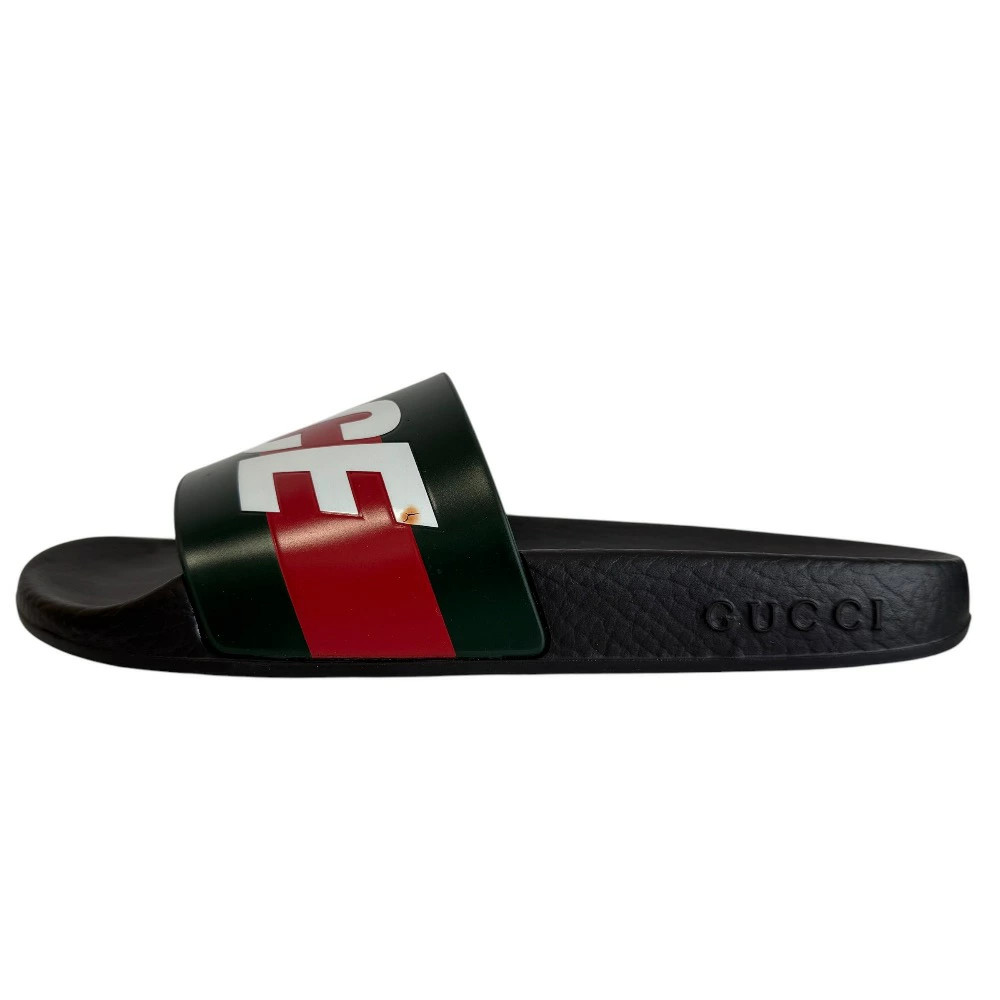 GUCCI×PALACE GUCCI Palace Logo Web Sandal Sherry Line Slide Sandals Approx. 24.5 thumbnail 4