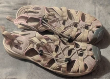 Keen Sandals Women's 8.5-9 Whisper Fisherman Beige Lilac Trail Water