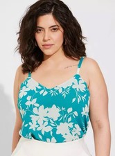 NWT Torrid Sophie Swing Cami Size 6X Floral V-Neck Sleeveless