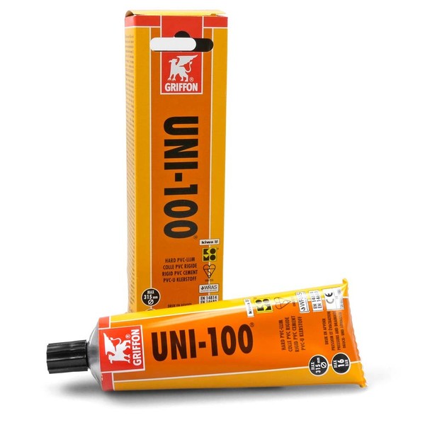 Griffon Kleber Uni 100 - 125 Ml - Pvc Kleber Pool Teich Schwimmbad SanitäR-image