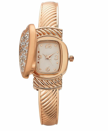 Charter Club Rose Gold Color Cuff Watch- Flip Top Watch (Pink) - 第 1/4 張圖片