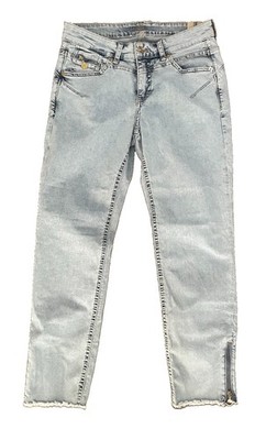 MAC Jeans Rich Slim Chic Women s Small US 4 ? Read Light Blue Denim Ankle Zipper