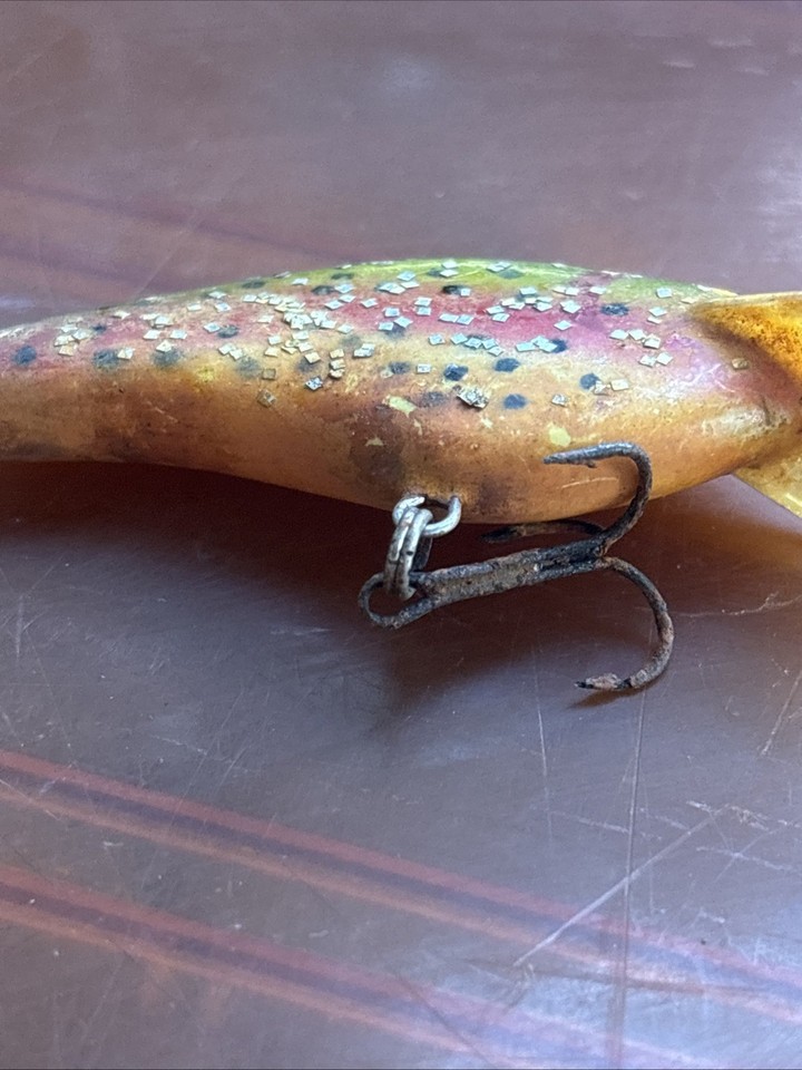 Crankbait Vintage Jim Harter GULP – Balsa étincelant (rare)