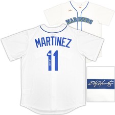 Mariners Edgar Martinez Auto White Nike Cooperstown Collection Jersey L Beckett