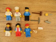 Lego Town – 6302 Mini Figure Set – 6 Six Minifigs - Vintage Set – 1982