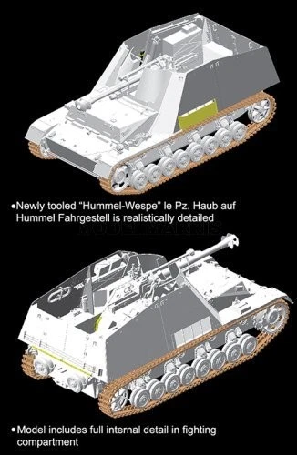 Dragon 6535 1/35 Sd.Kfz.165 Hiummel-Wespe (Smart Kit) - Image 2 of 4