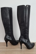 GLAMOUR! Damenstiefel BADURA Gr. 37 Echleder schwarz Stiletto 10 cm Neuwertig