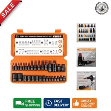31-Piece Torx Bit Socket & E-Torx Set - High Torque for Mechanics